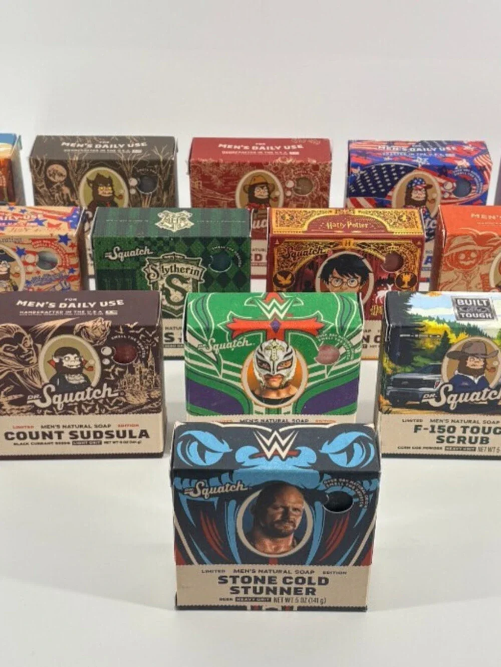 4 Pack Dr. Squatch 5 oz Men's Natural Soap U Pick the Scent
